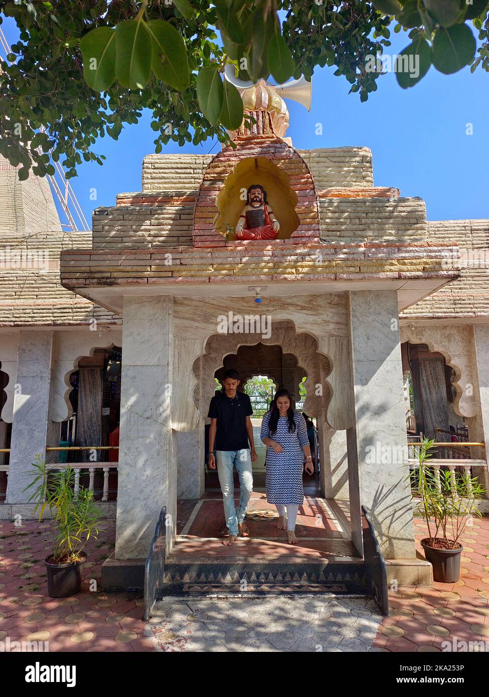 30 October 2022, Pune, India, Kanifnath Temple Near Saswad, Shri Kanifnath Maharaj was one of nine teachers in the Navnath Sampradaya. Stock Photo