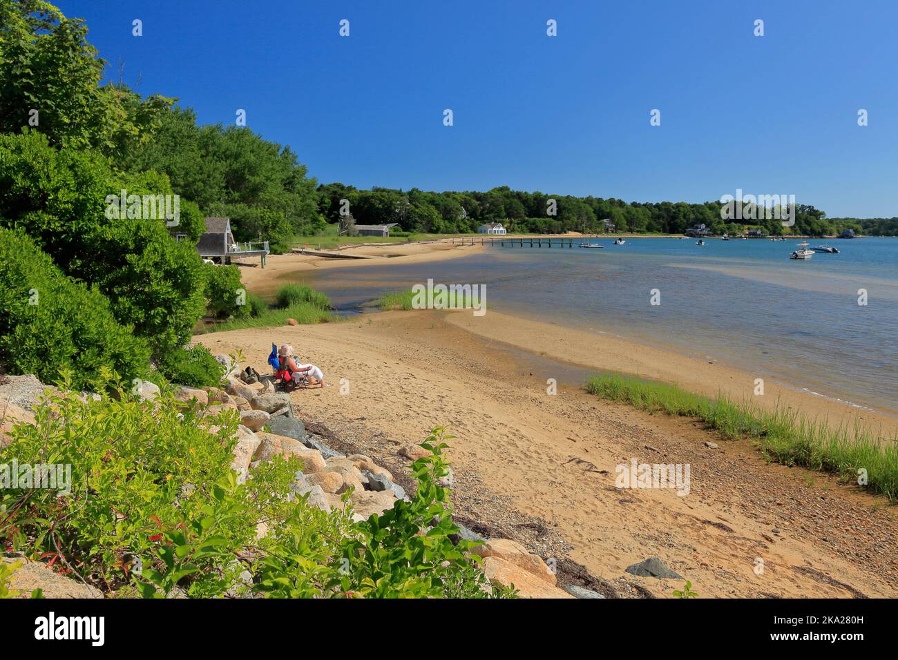 View of Pleasant Bay, Cape Cod, Massachusetts, USA Stock Photo Alamy
