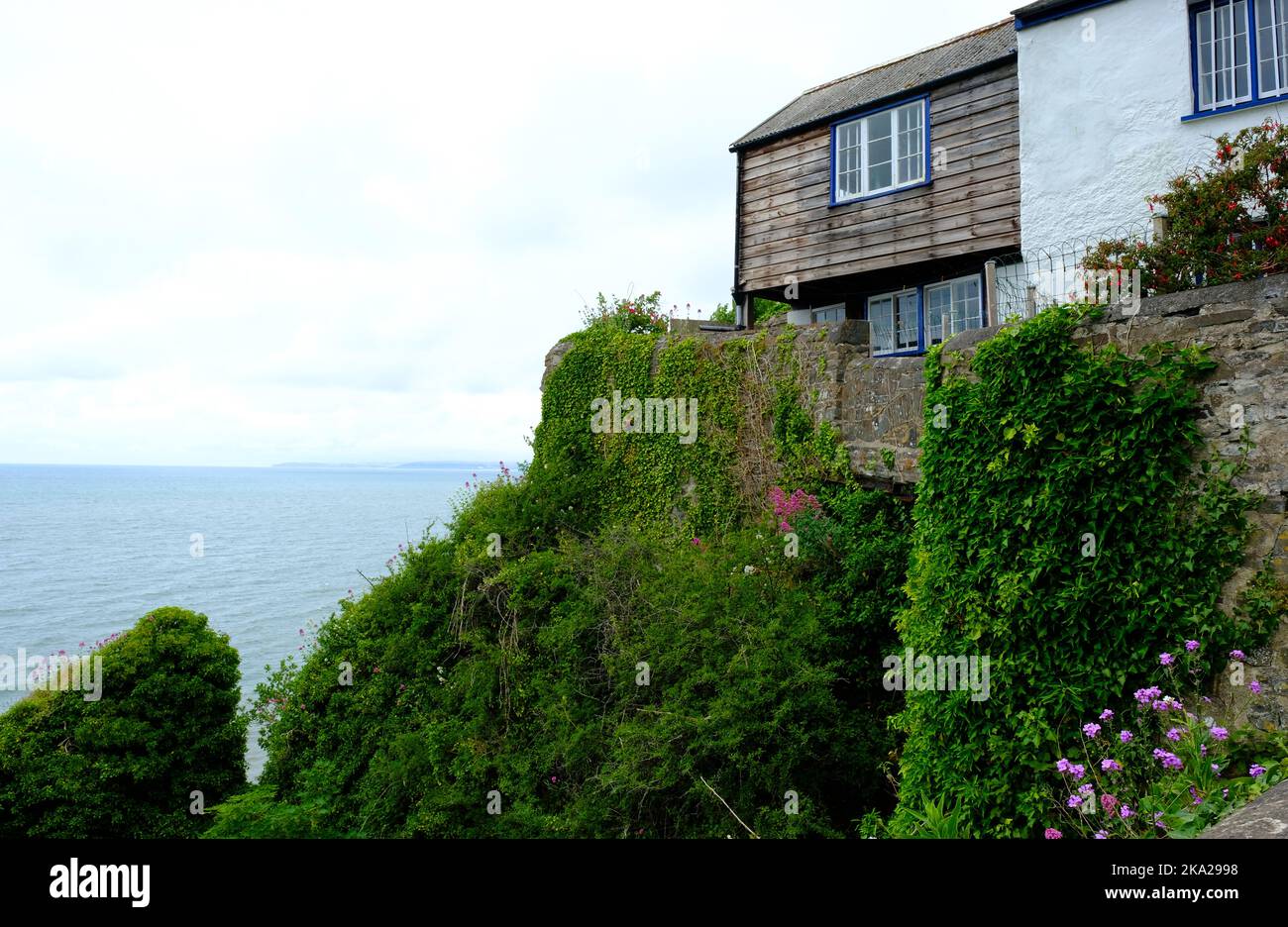 Holiday cottage at Bucks Mills on the North Devon coast, UK - John Gollop Stock Photo