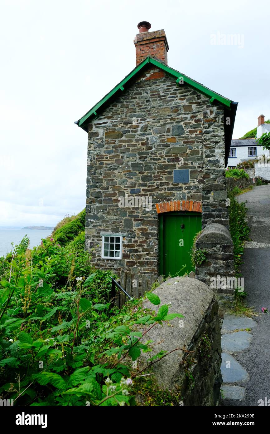 Holiday cottage at Bucks Mills on the North Devon coast, UK - John Gollop Stock Photo