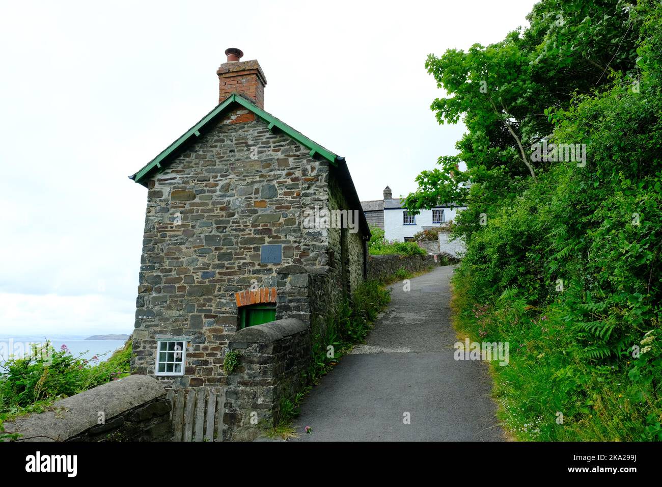 Holiday cottage at Bucks Mills on the North Devon coast, UK - John Gollop Stock Photo