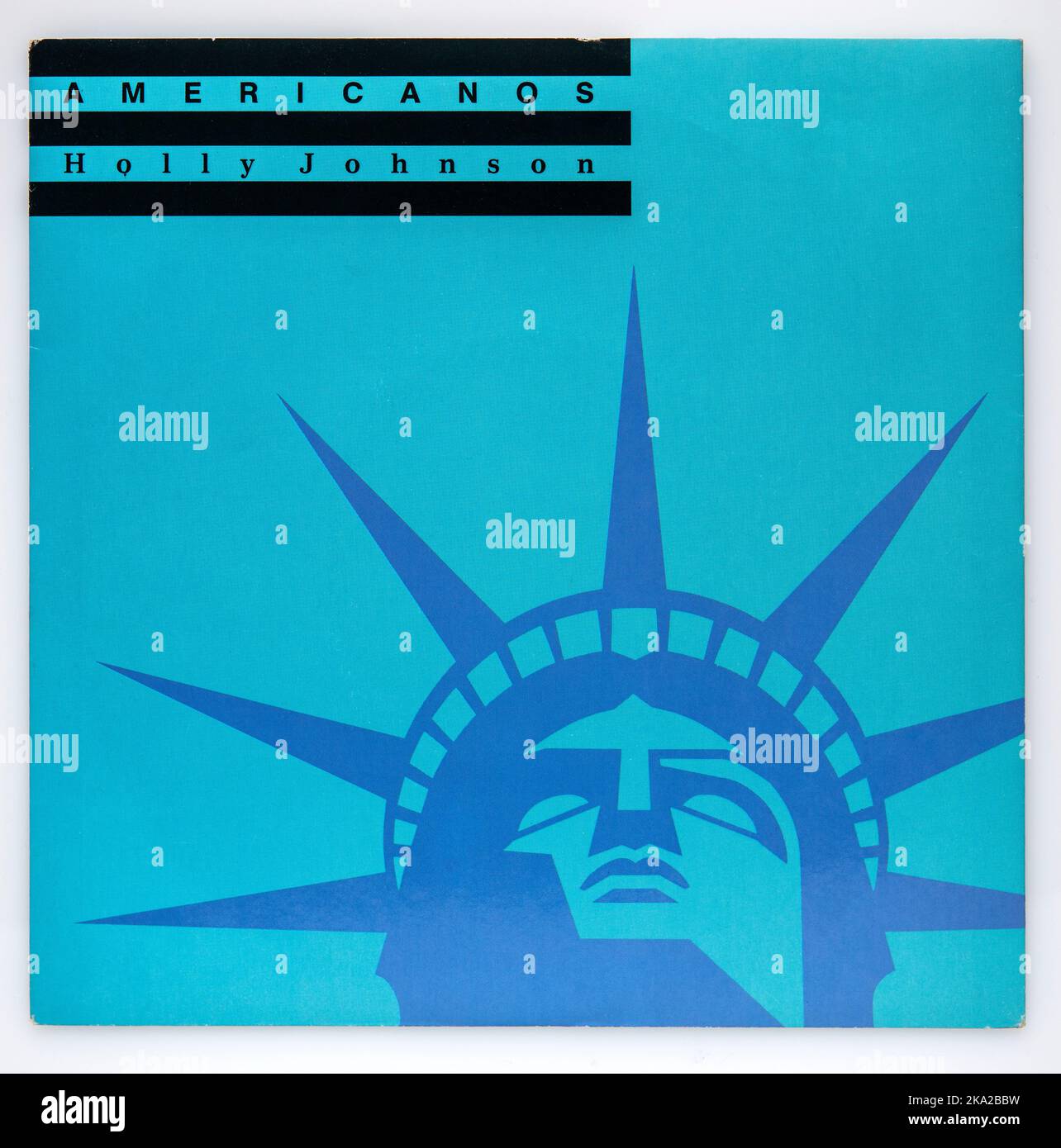 Seven inch vinyl picture cover of the single Americanos by Holly Johnson, which was released in 1989 Stock Photo