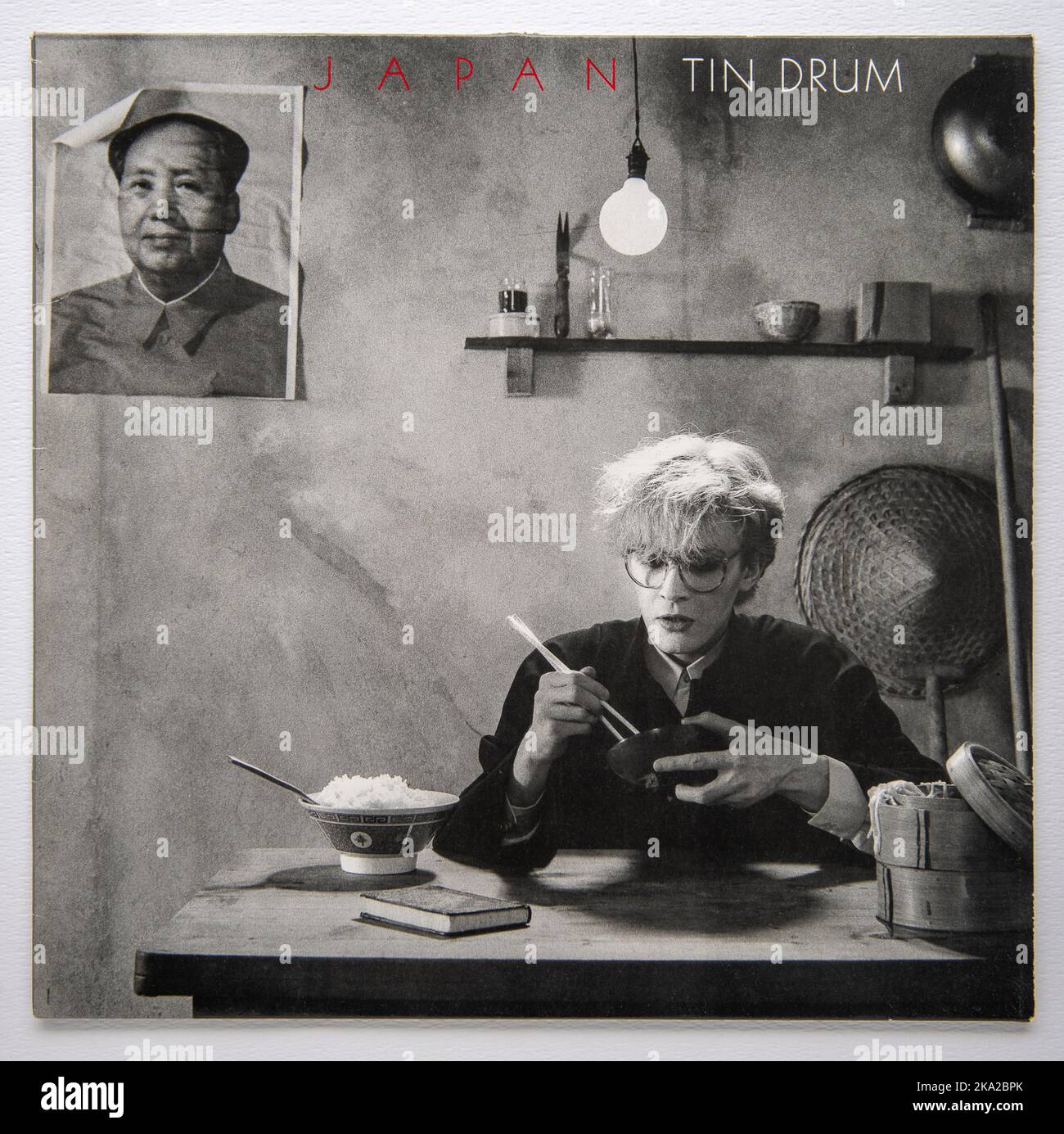 LP cover of Tin Drum, the fifth studio album by Japan, which was