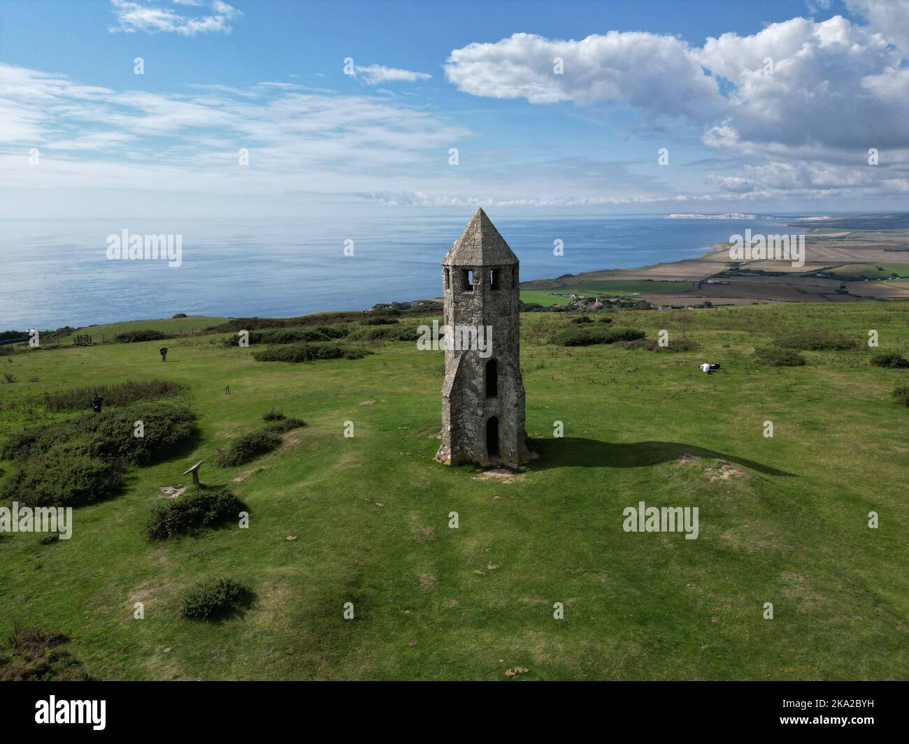 An aerial view of the Pepper Pot Isle of Wight Stock Photo Alamy