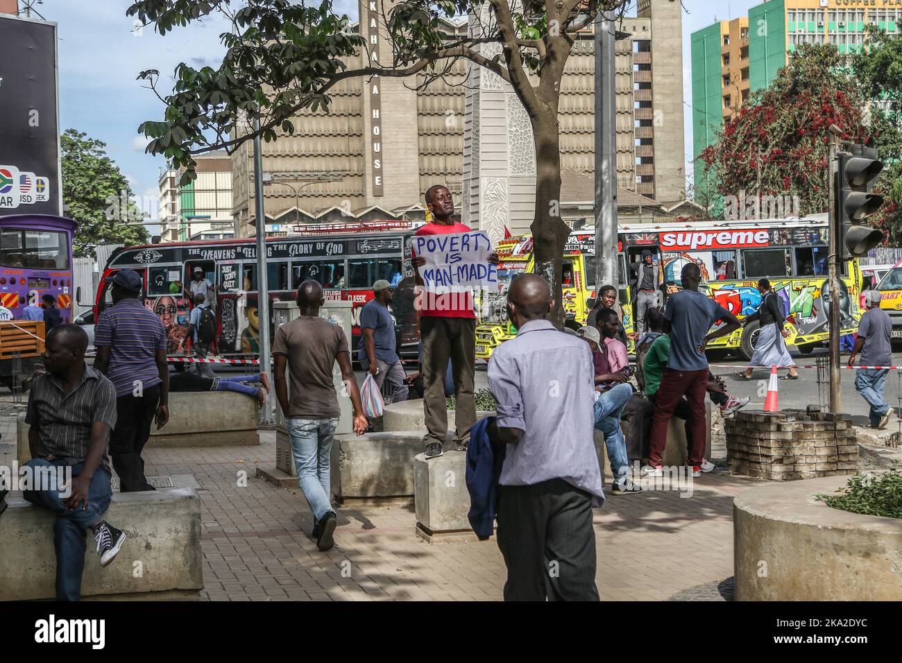 Nairobi, Kenya. 25th Oct, 2022. Julius Kamau, a vocal Kenyan human