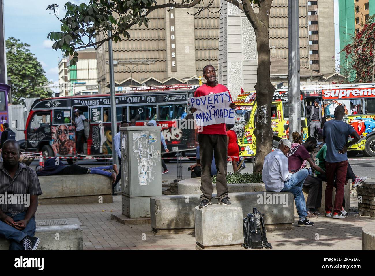 Nairobi, Kenya. 25th Oct, 2022. Julius Kamau, a vocal Kenyan human