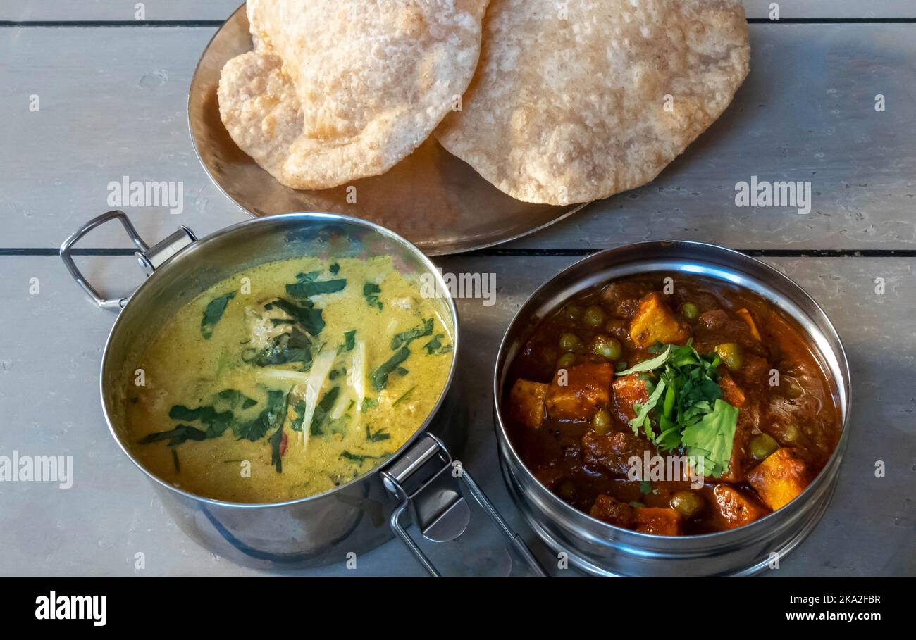 Indian street food at Mowgli restaurant in Liverpool Stock Photo