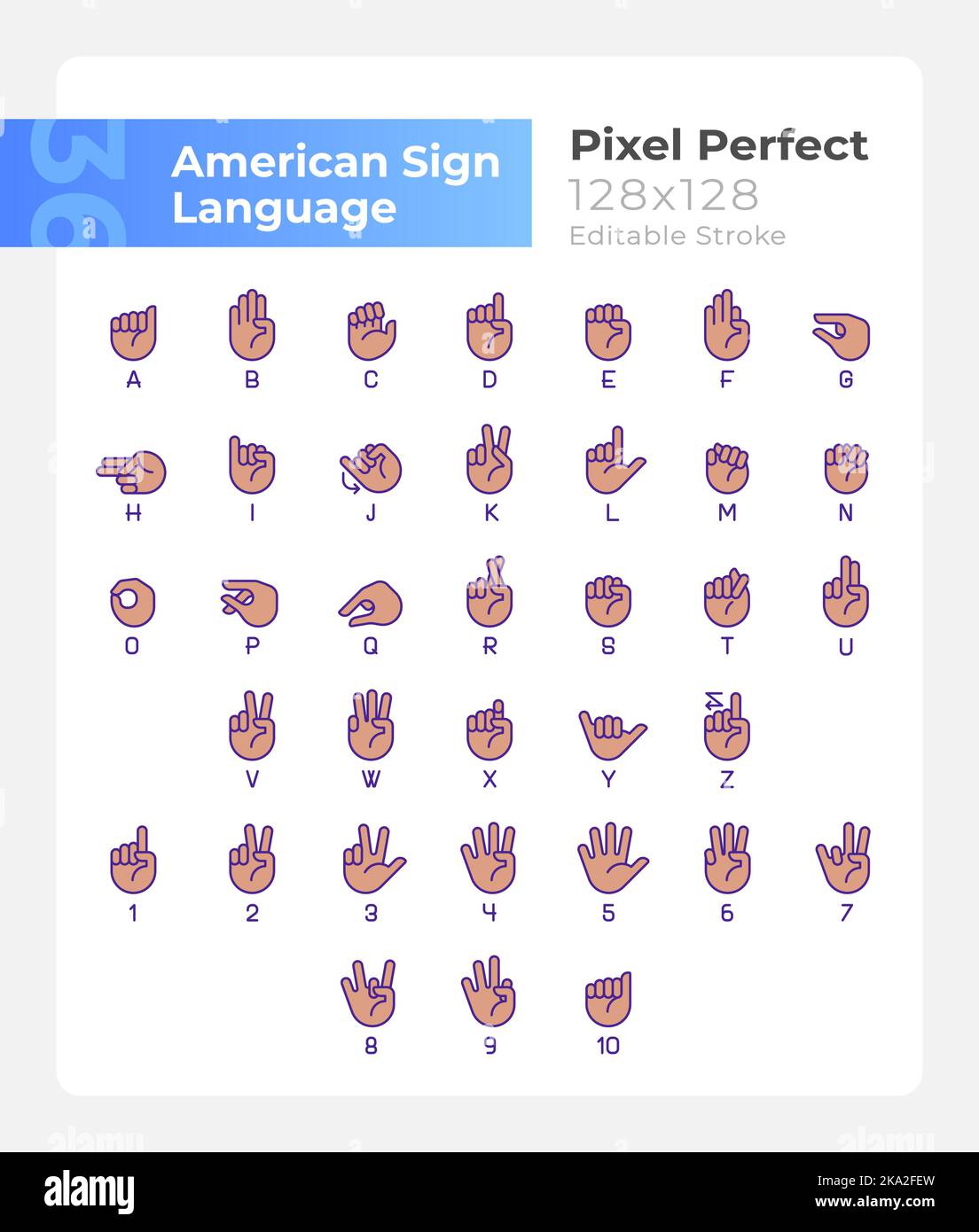 Asl icons Stock Vector Images - Alamy