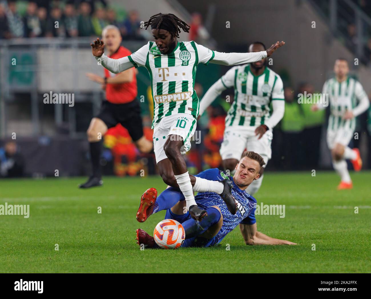 FASİLƏ: Ferencvárosi TC 1-1 *GNK Dinamo Zagreb 2' Gergô Lovrencsics (as:  Tokmac Chol Nguen) (1-0) 23' Myrto Uzuni (avtoqol) (1-1) #fportal