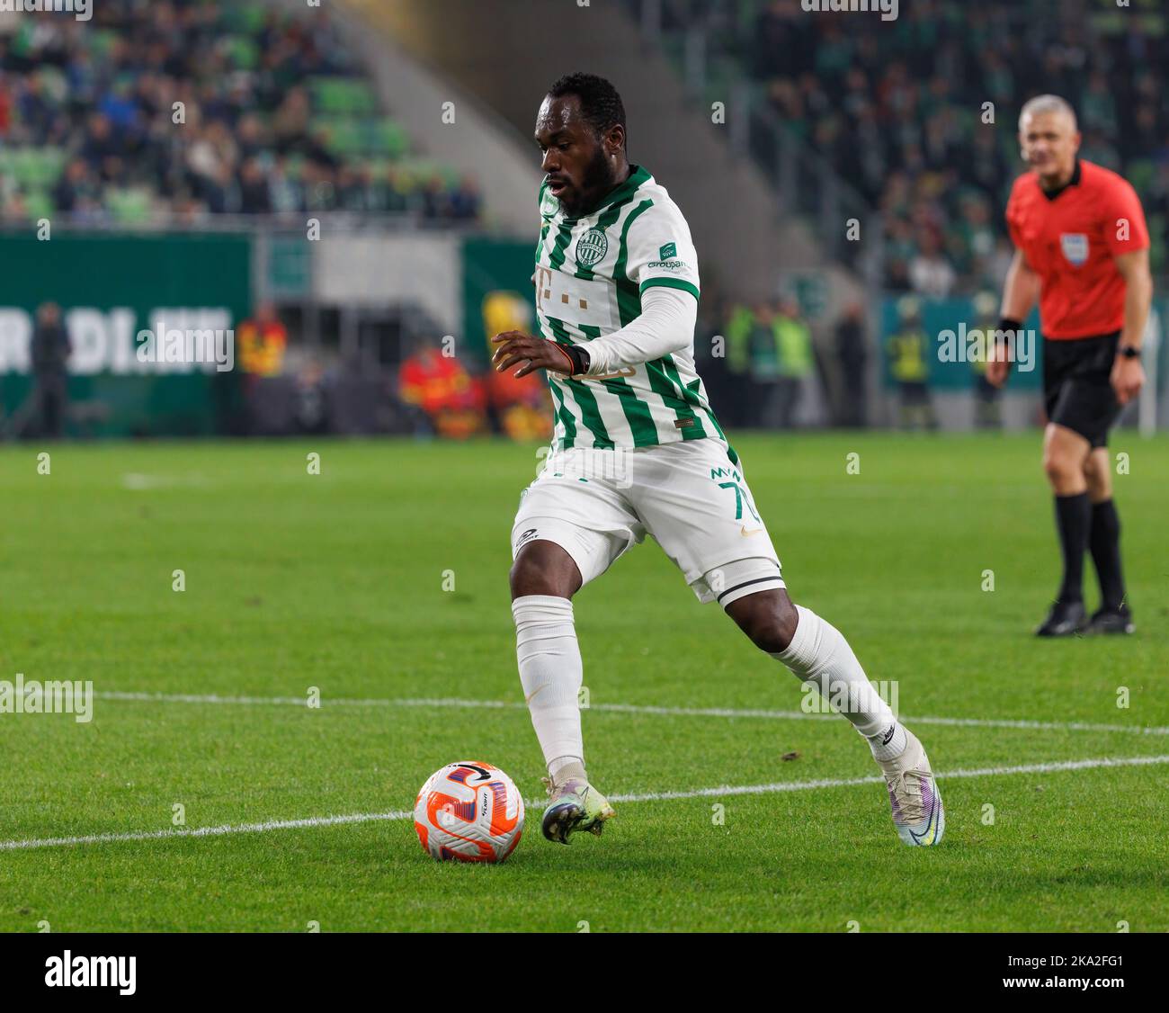 BUDAPEST, HUNGARY - JUNE 20: Franck Boli of Ferencvarosi TC