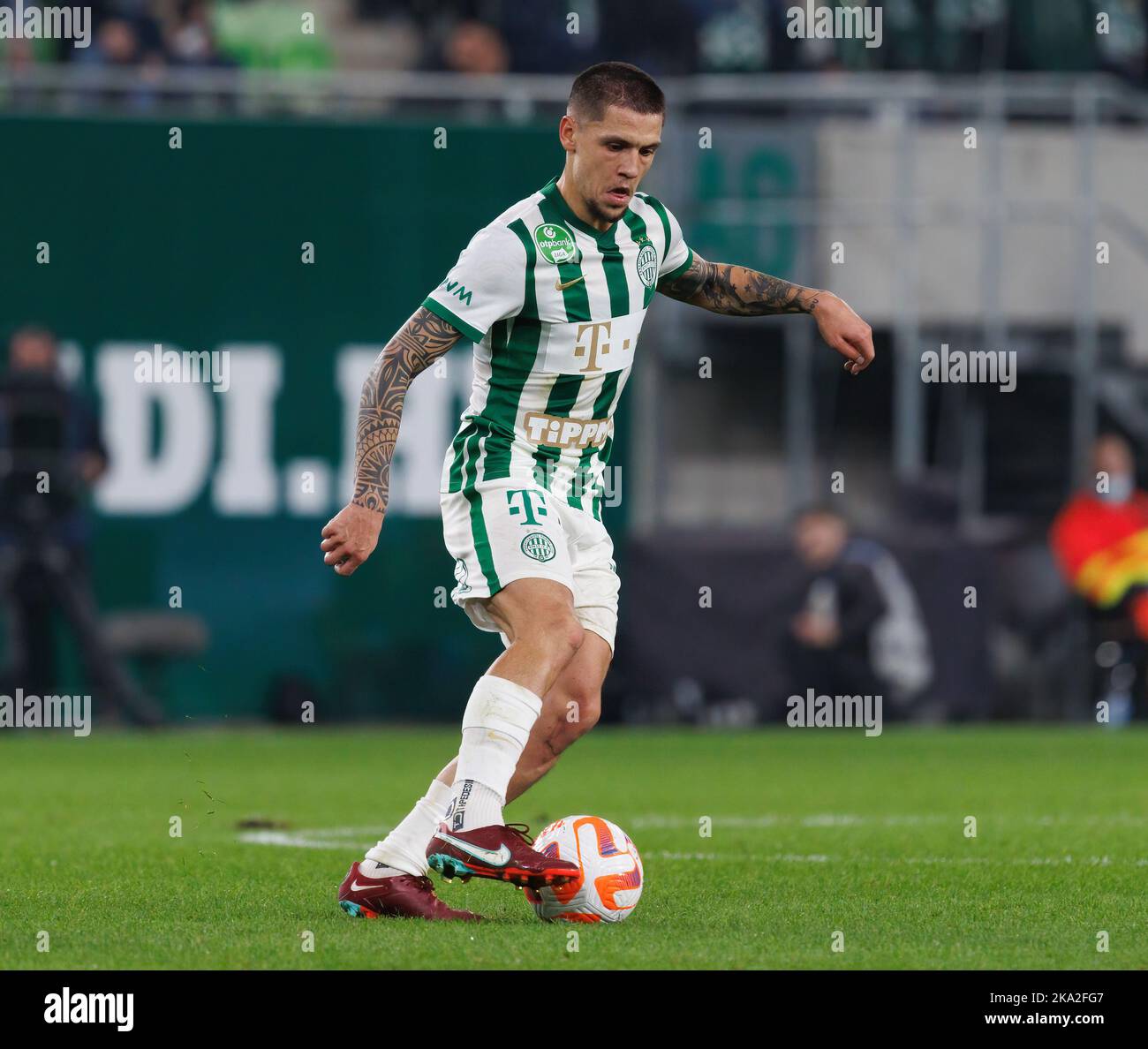 Muhamed Besic of Ferencvarosi TC applauds the fans at full-time News  Photo - Getty Images