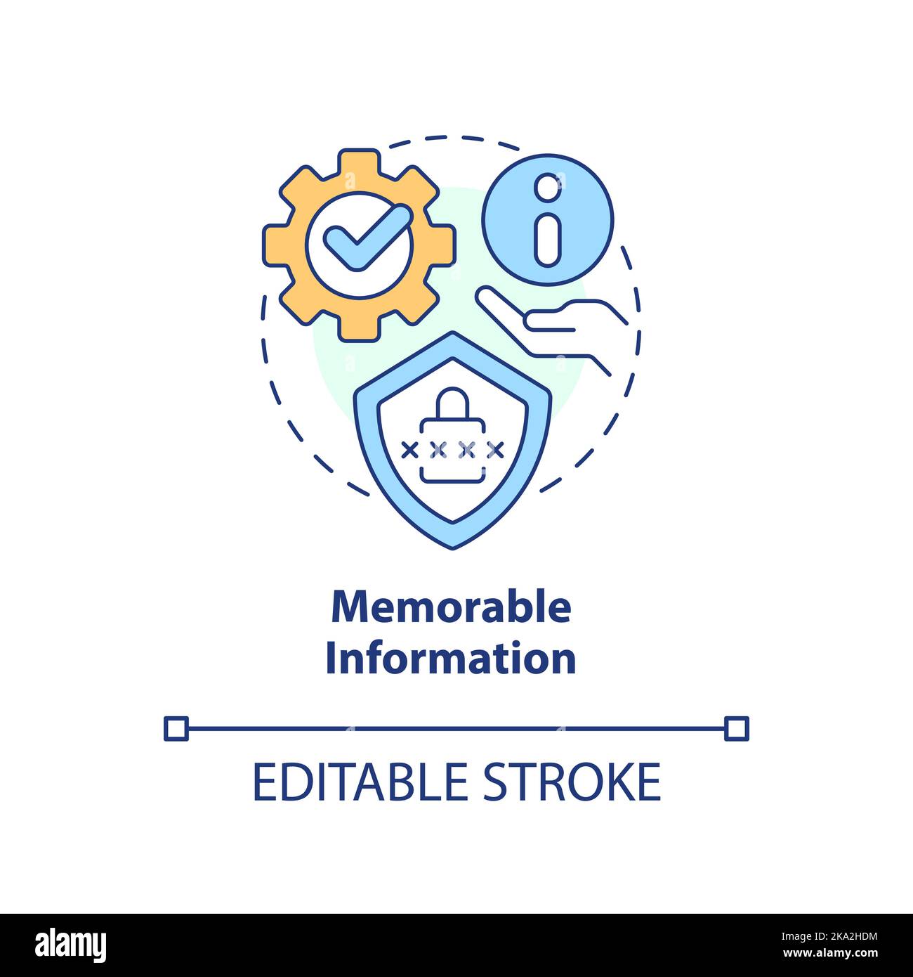 Memorable information concept icon Stock Vector Image & Art - Alamy