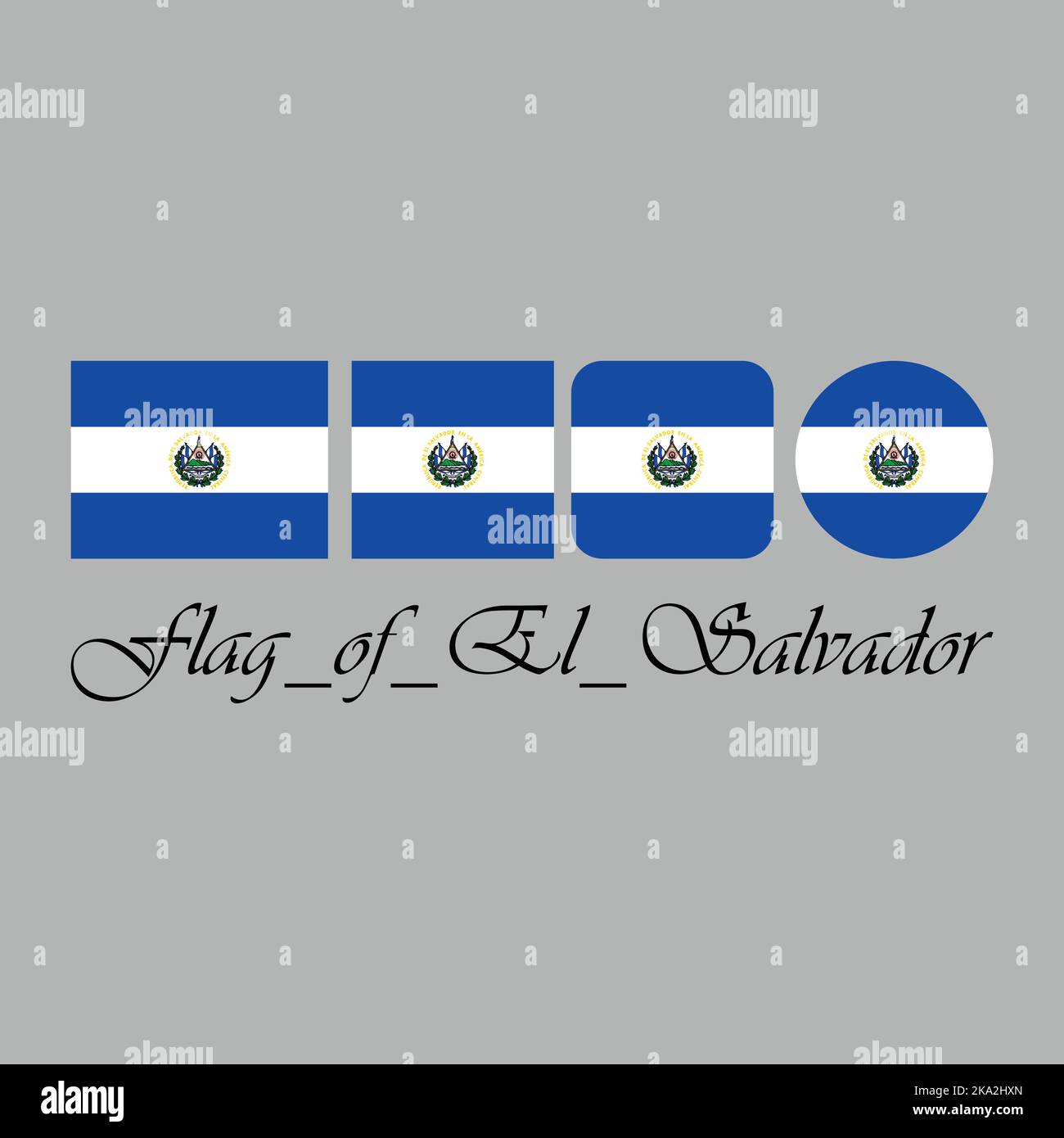 Flag of El Salvador Stock Vector Image & Art Alamy