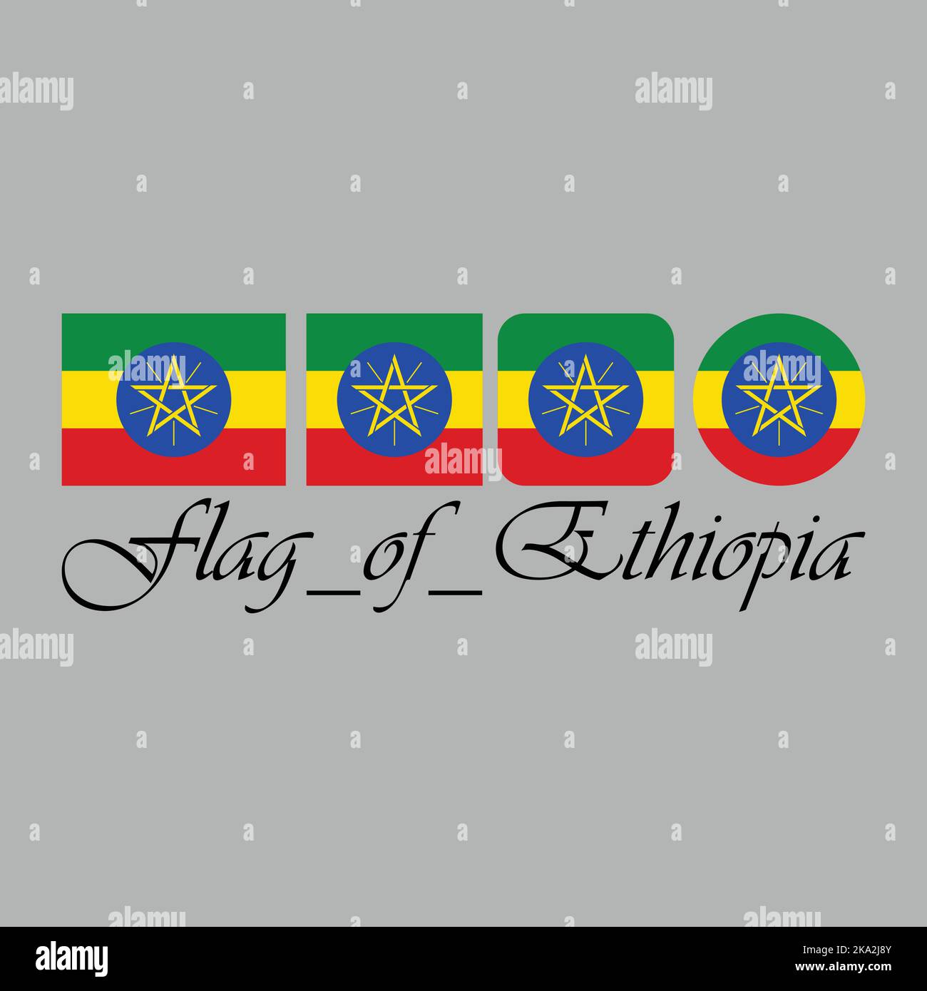Flag of Ethiopia Stock Vector Image & Art Alamy