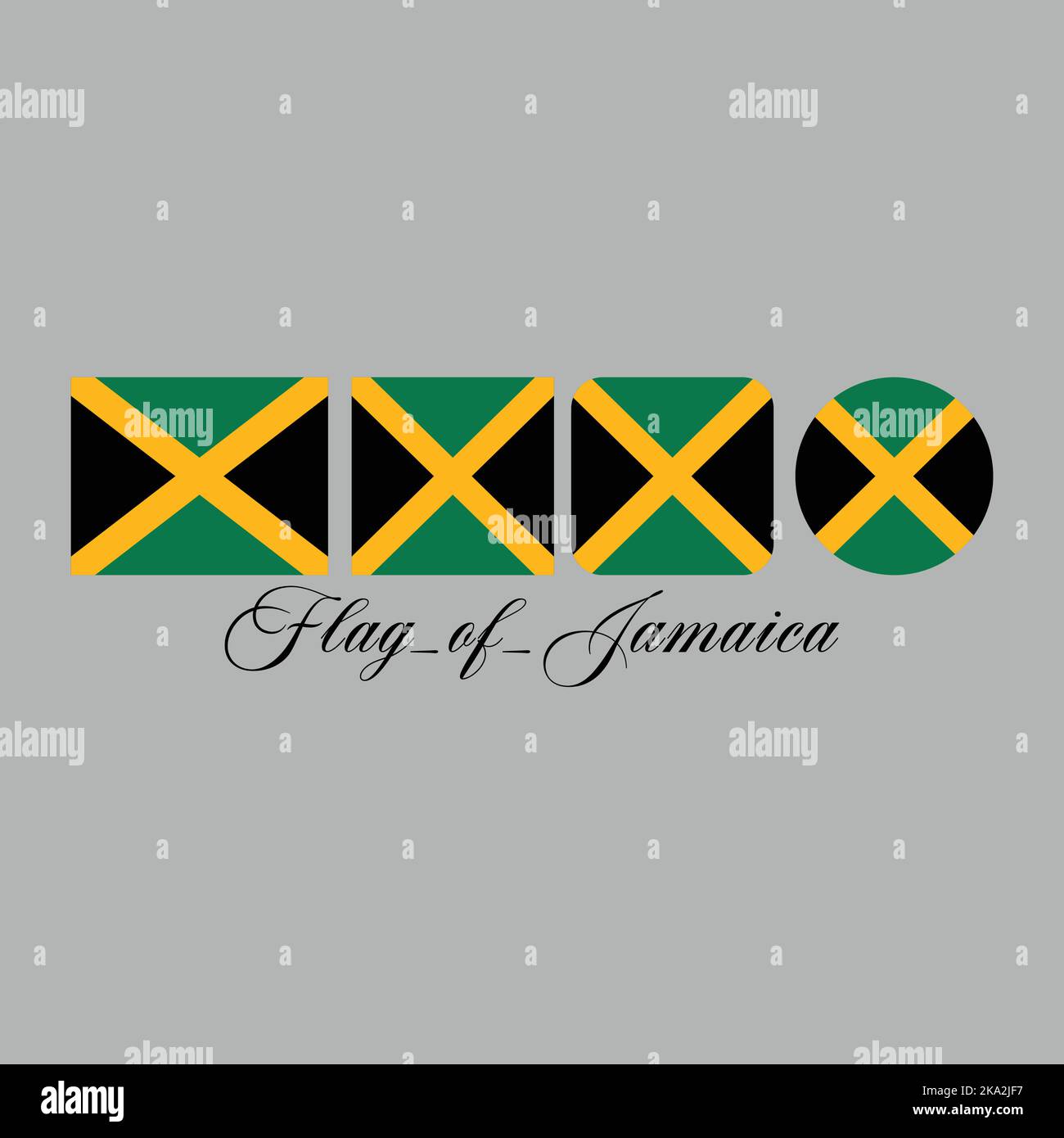 Flag of Jamaica Stock Vector Image & Art Alamy