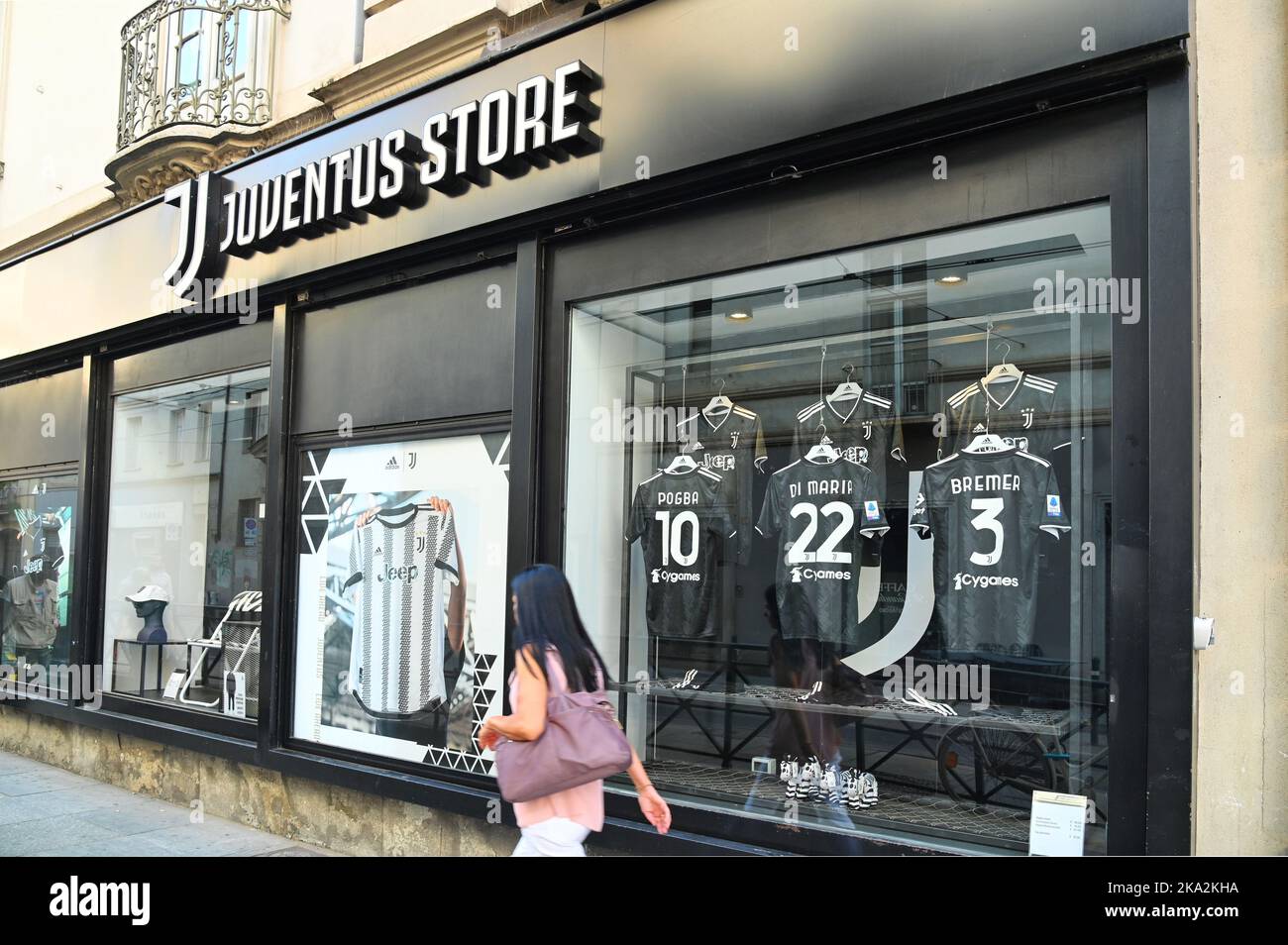 Juventus Football Club shop. Turin, Piedmont, Italy, Europe Stock Photo -  Alamy