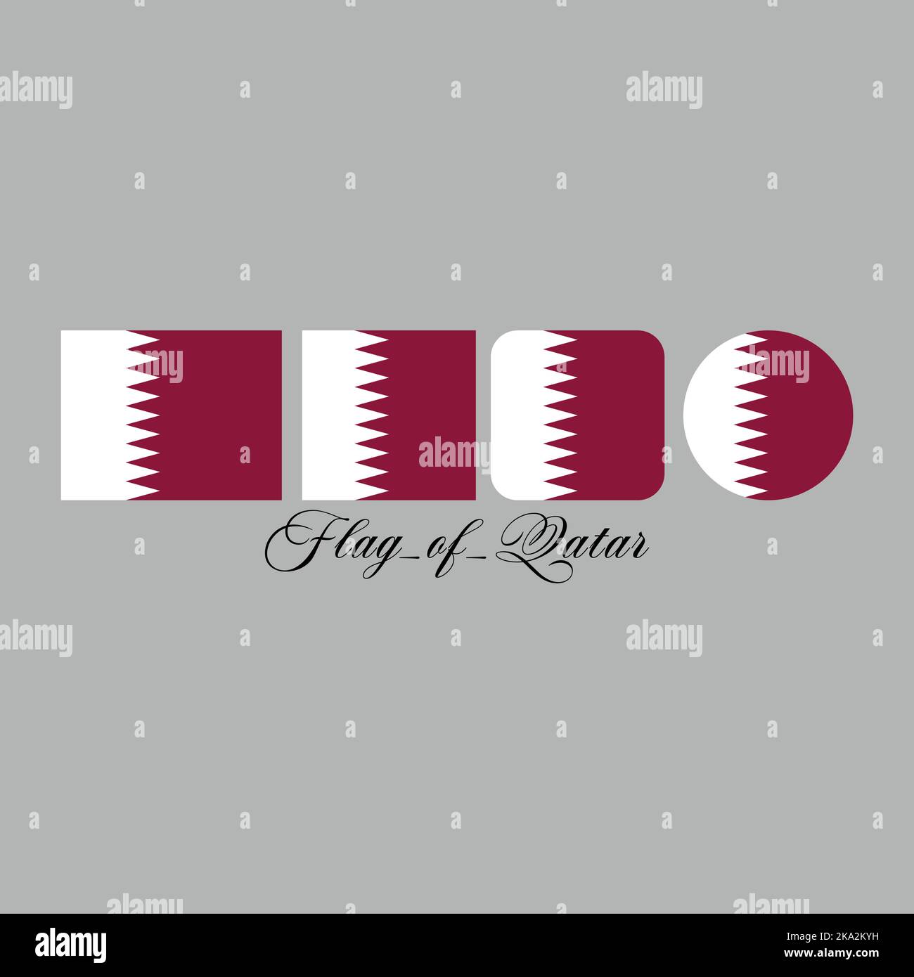 Flag of Qatar Stock Vector Image & Art Alamy
