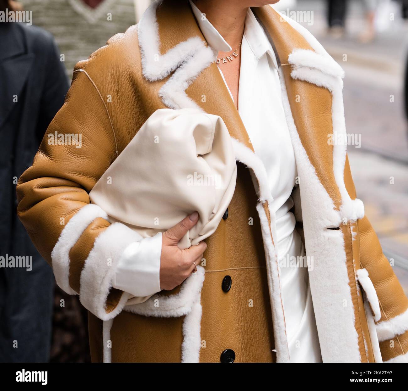 Woman in white coat wearing hi-res stock photography and images - Alamy