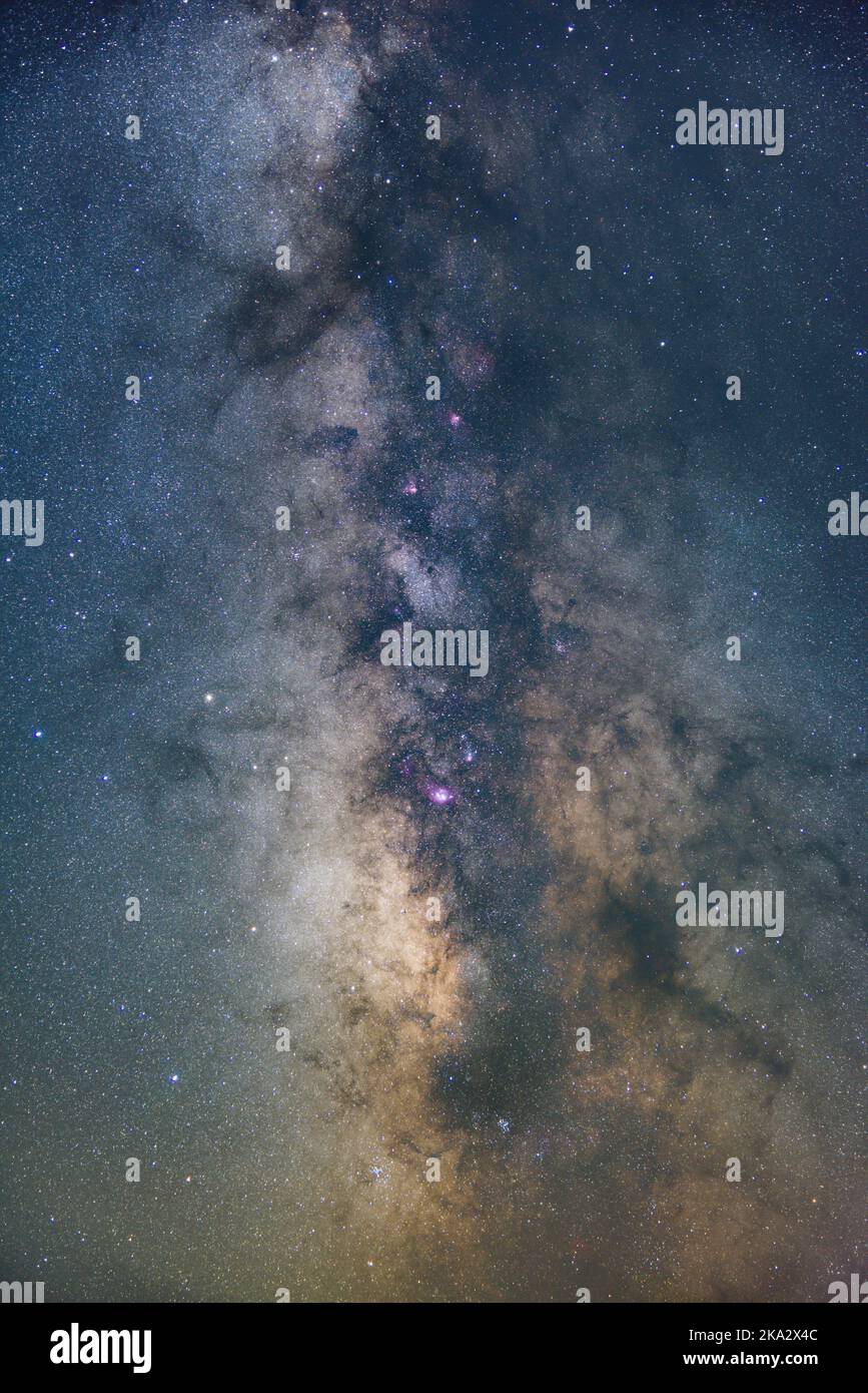 A mesmerizing vertical shot of the starry night sky - great for a ...