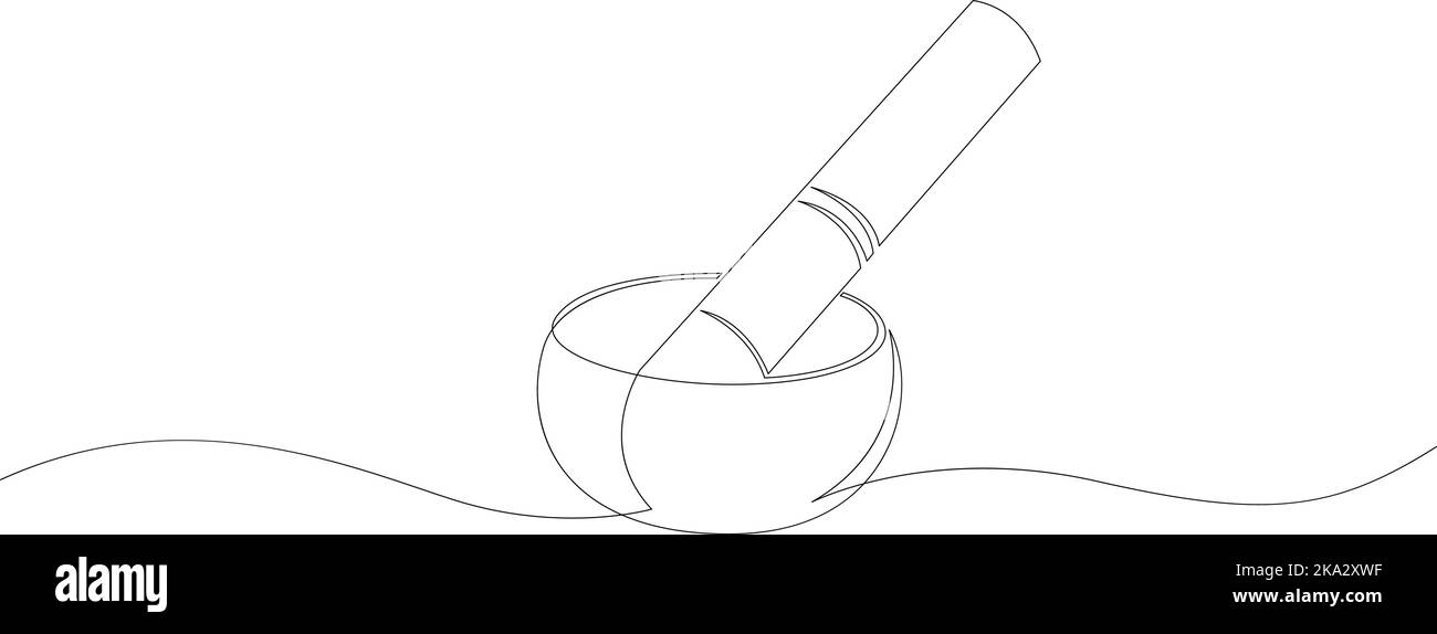 tibetan-single-bowl-music-stock-vector-images-alamy