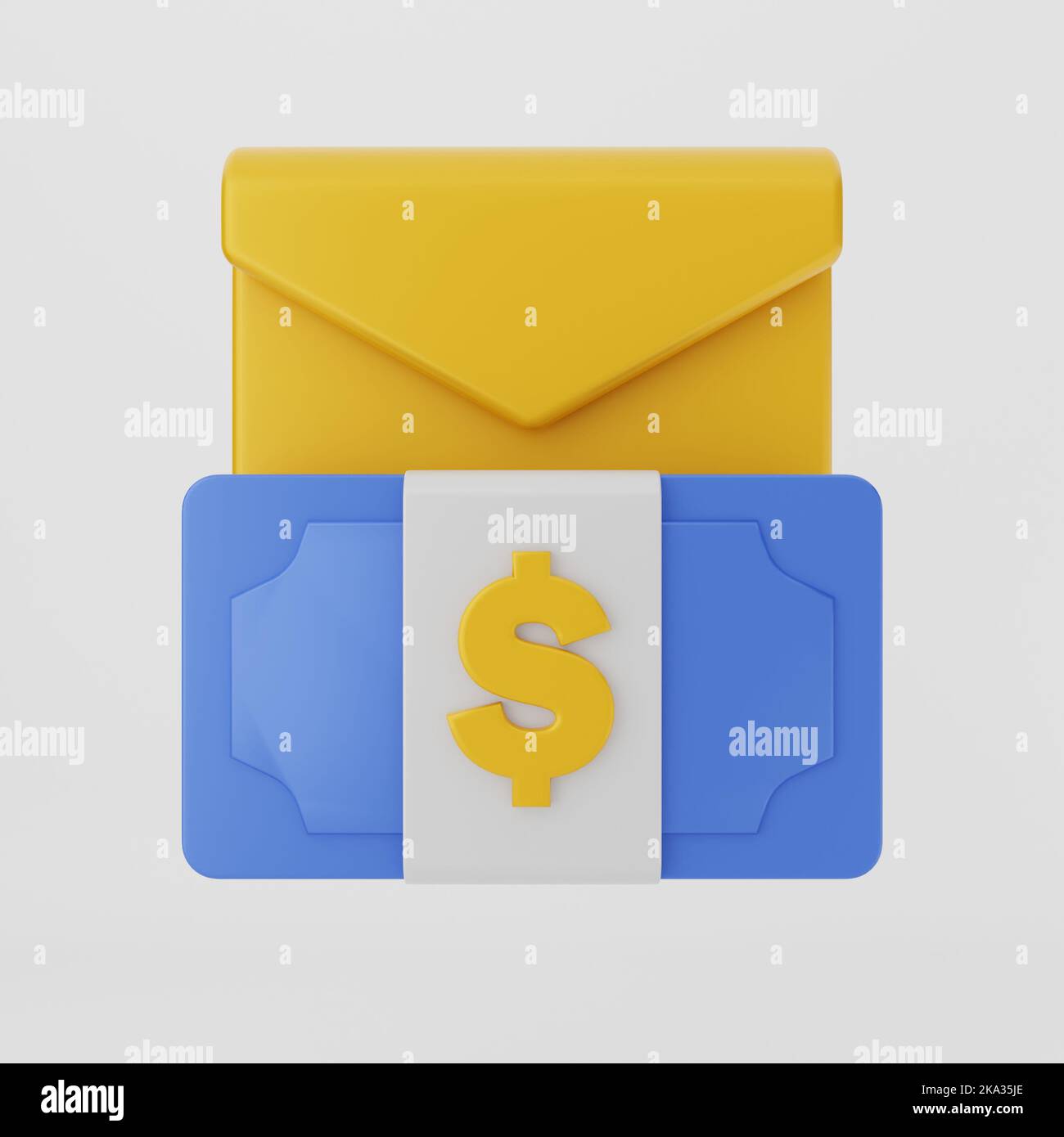 an-illustration-of-an-email-icon-on-a-gray-background-stock-photo-alamy