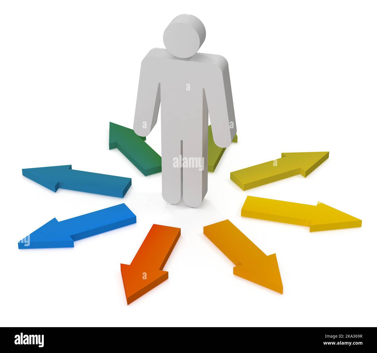 colorful-arrow-with-stick-man-this-is-a-3d-rendered-computer