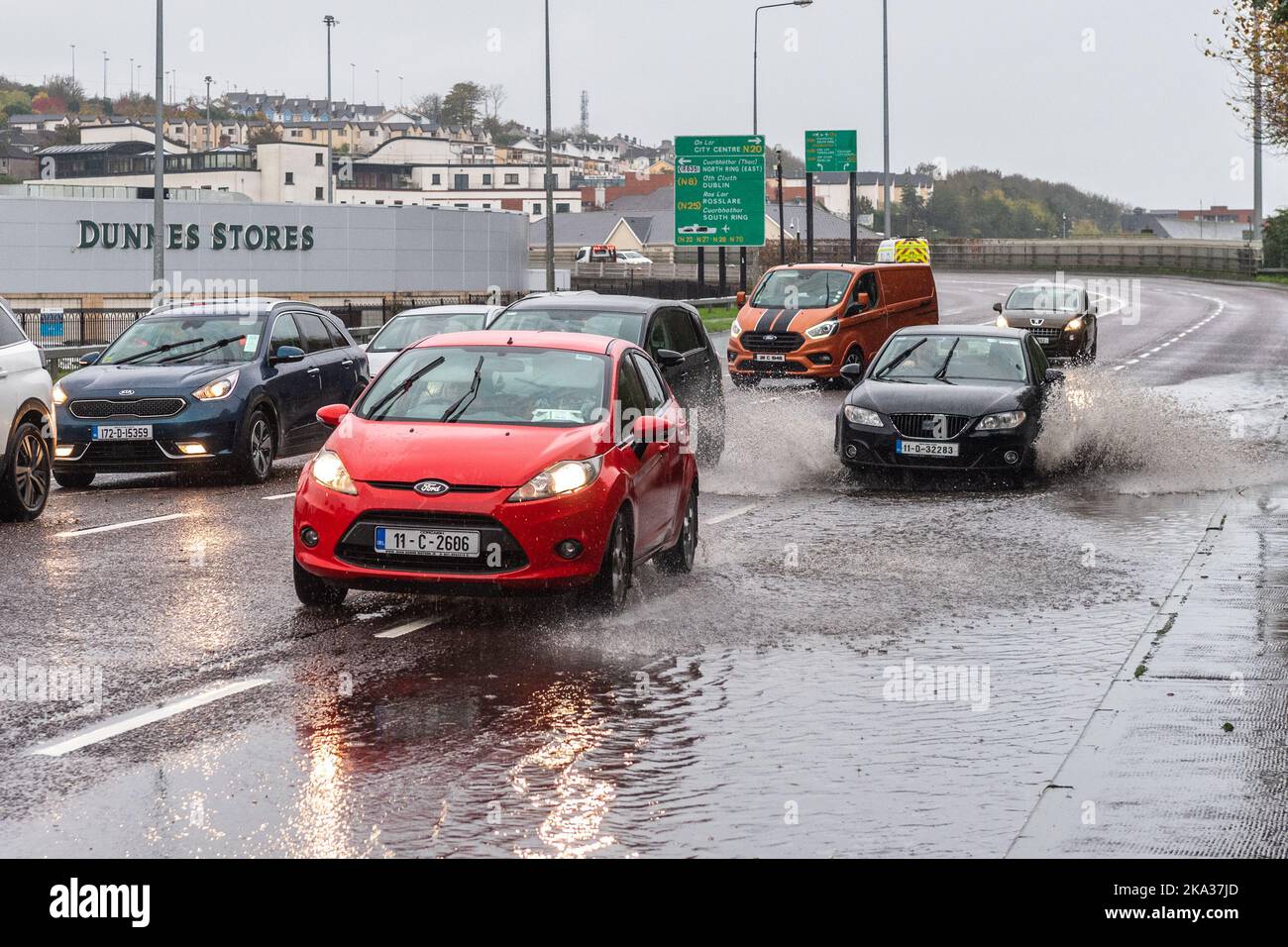 Blackpool, Cork, Ireland. 31st Oct, 2022. Met Éireann has issued an
