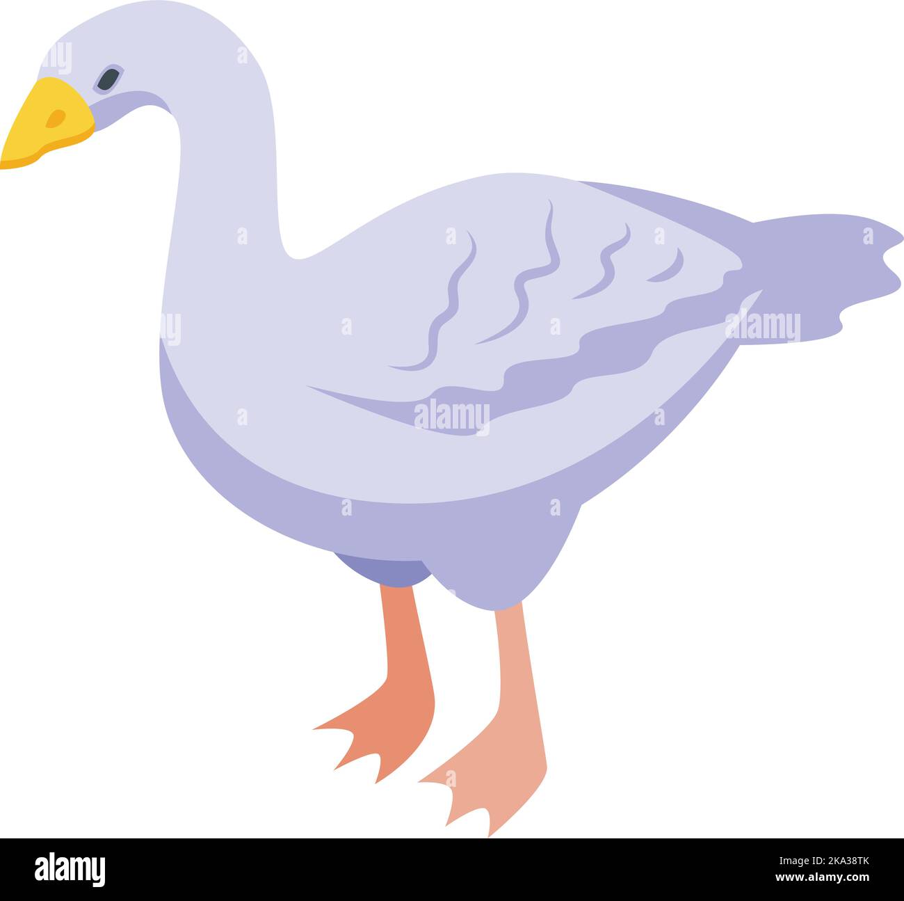 Goose icon isometric vector. Duck food. Pate foie Stock Vector Image ...