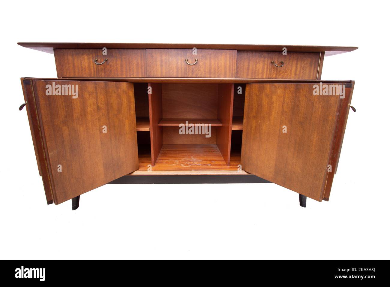 GPlan mid century furniture, sideboard with sliding doors Stock Photo