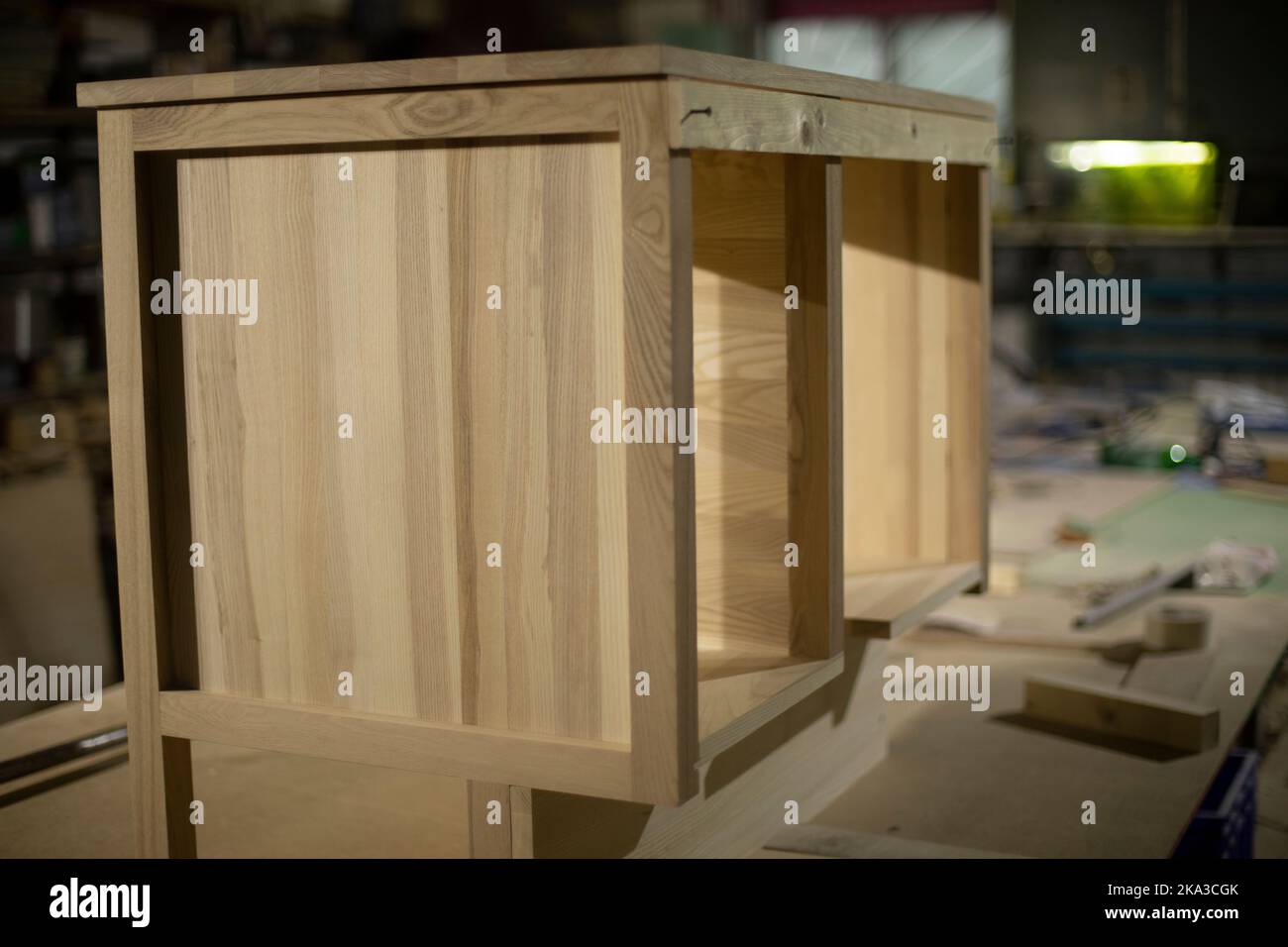 Furniture in Details of carpentry Furniture made of wood. making