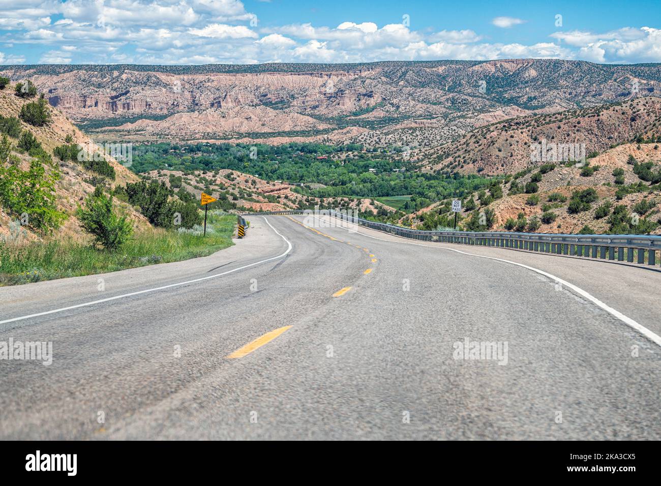 Carson National Forest highway 75 in Penasco, New Mexico with Sangre de