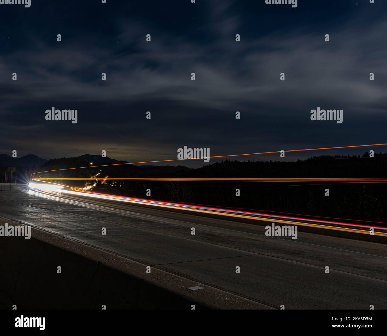 View traffic light trails hi-res stock photography and images - Alamy