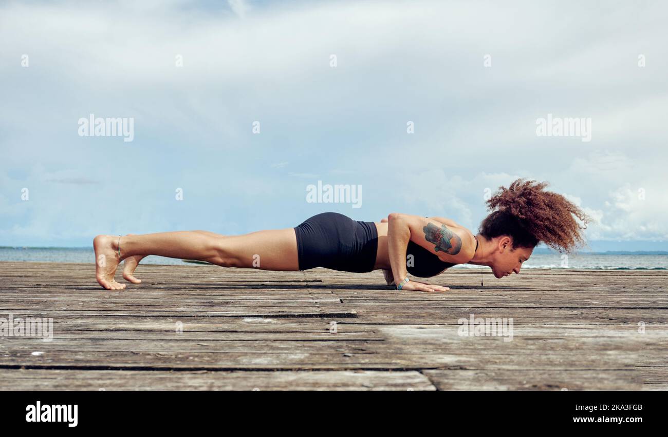 YogaFit_ArchanaShah - Chaturanga Dandasana or Four-Limbed Staff pose, also  known as Low Plank, is an asana in modern yoga as exercise and in some  forms of Surya Namaskar (Salute to the Sun)