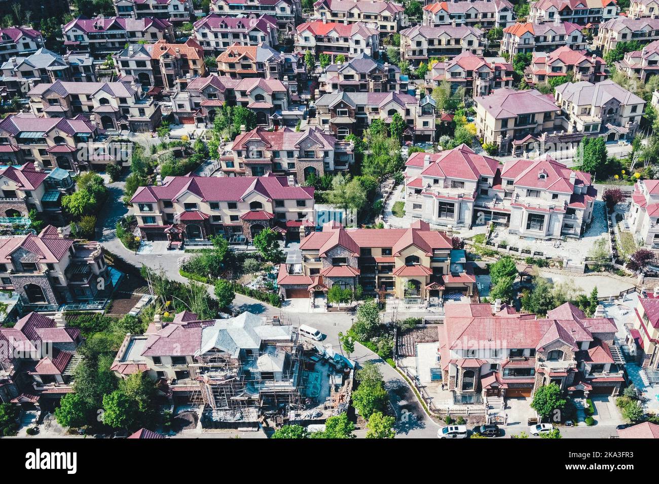 The Ciputra Villa buildings in China aerial view Stock Photo - Alamy