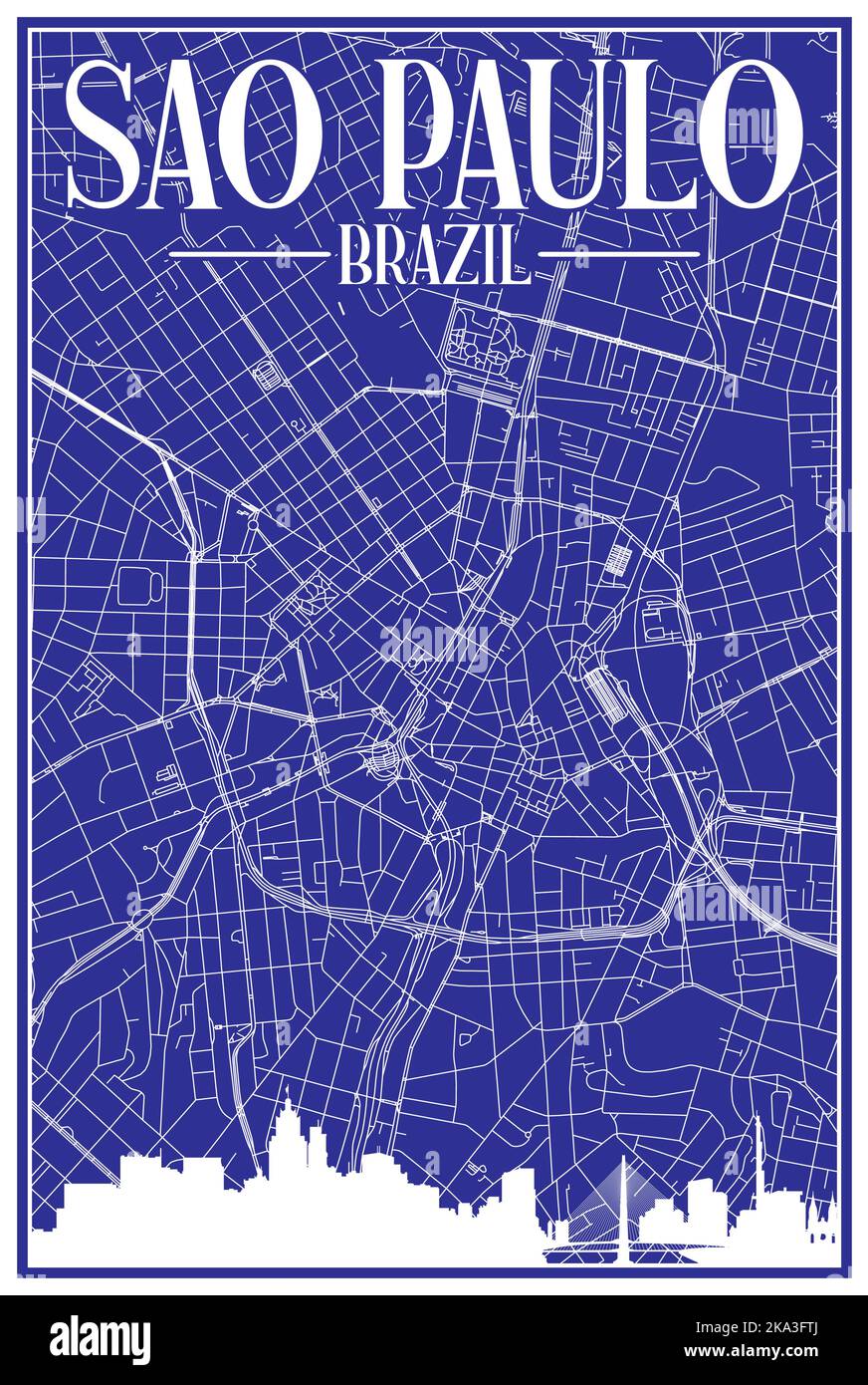 Street Sao Paulo Brazil Map