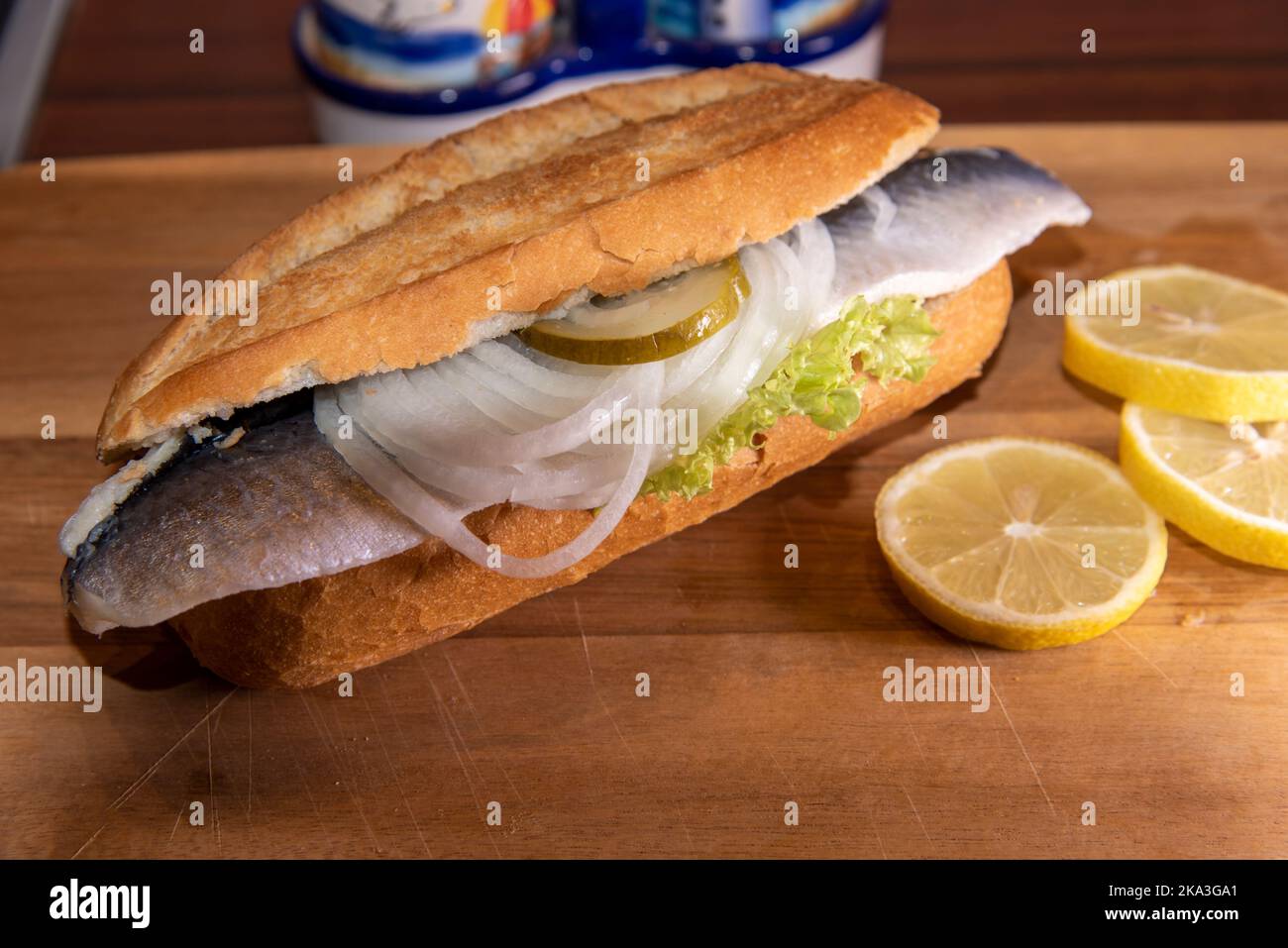 Soused herring sandwich hi-res stock photography and images - Alamy