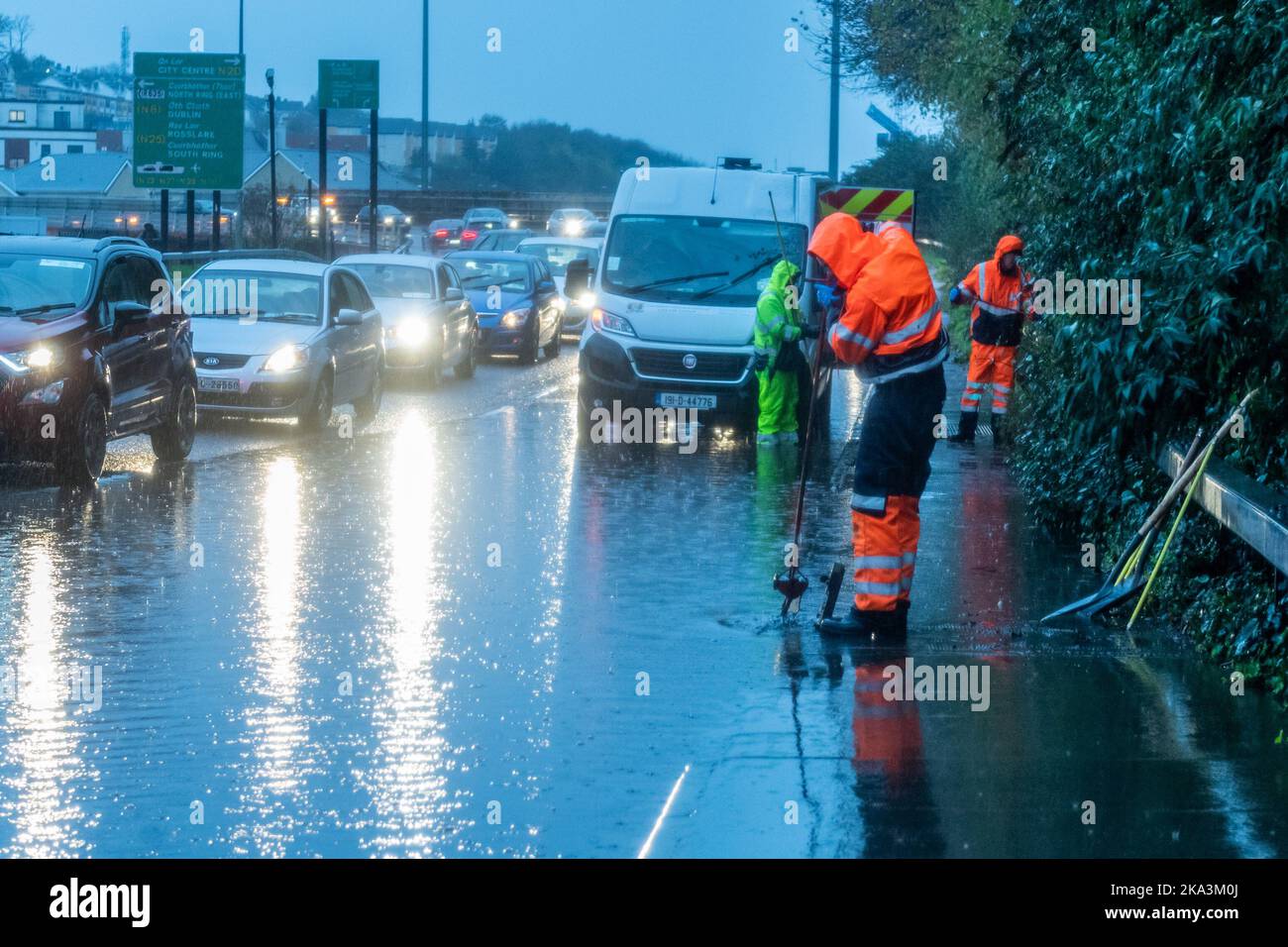 Blackpool, Cork, Ireland. 31st Oct, 2022. Met Éireann has issued an