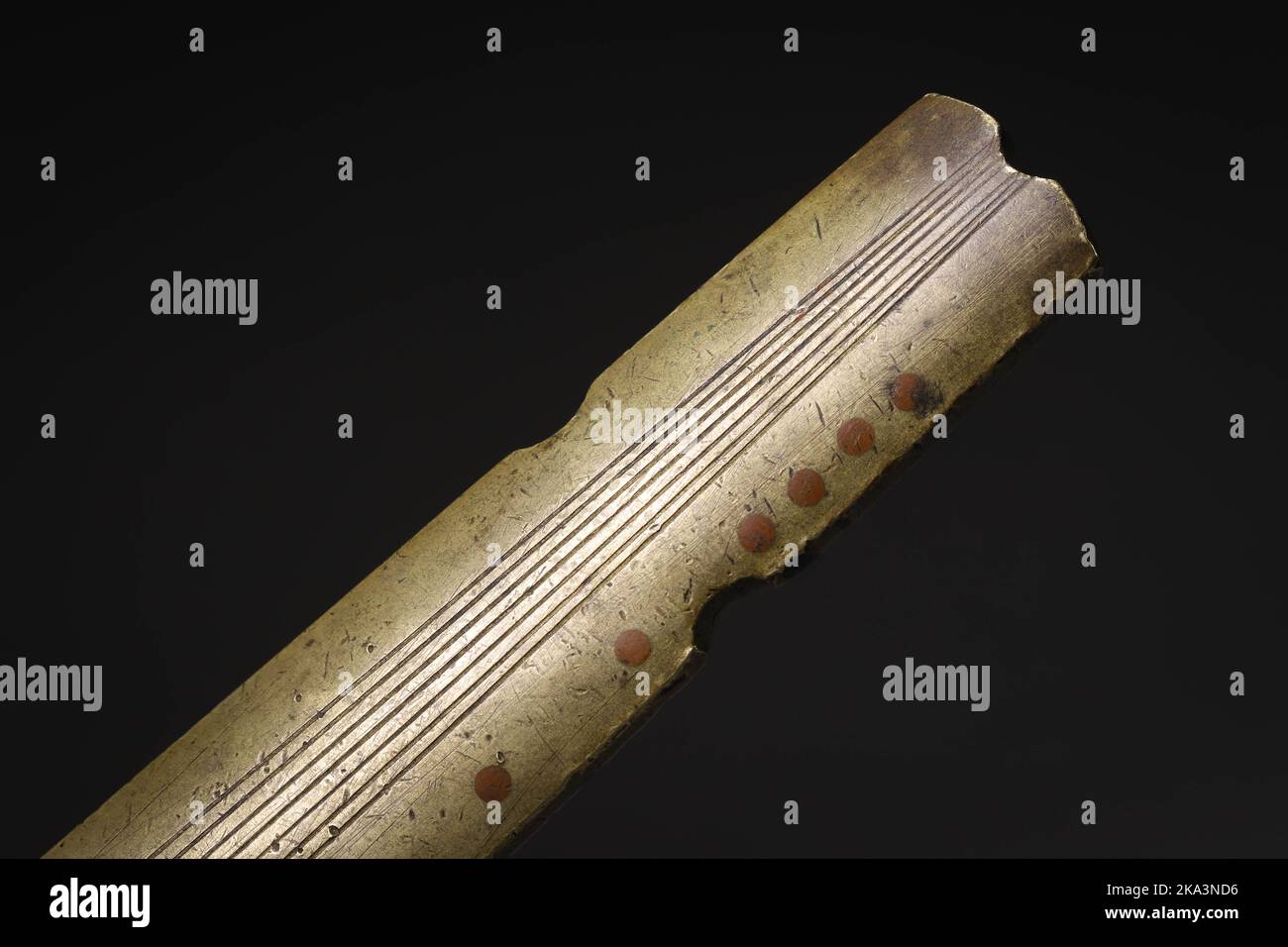 A closeup of a Guqin (traditional Chinese musical instrument) isolated ...
