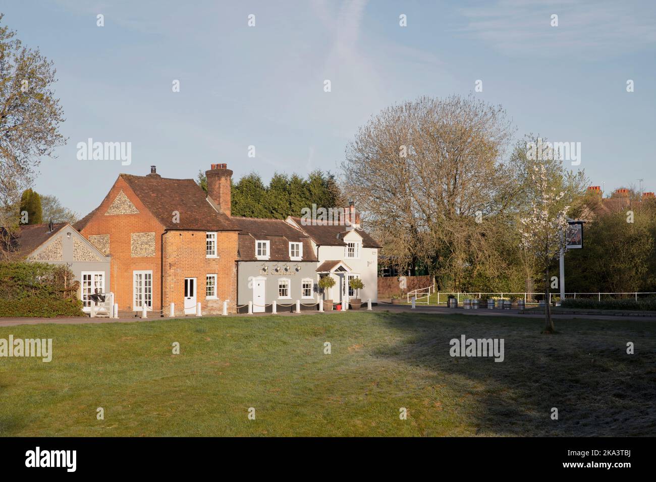 The Green, Sarratt common is a large village green with several pubs