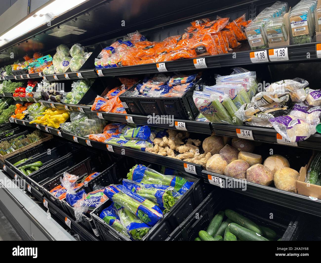 Grovetown, Ga USA 04 22 22 Retail store food products Walmart fresh