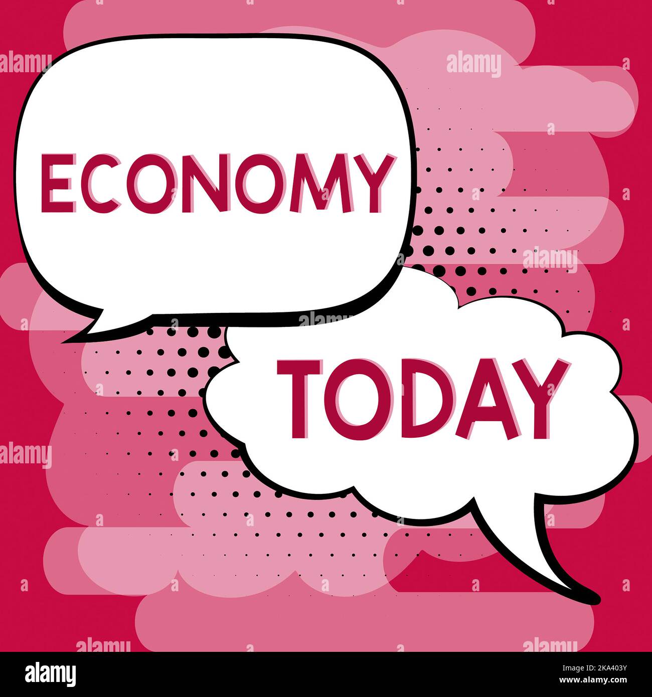 Hand writing sign Economy, Concept meaning the system of how money is ...