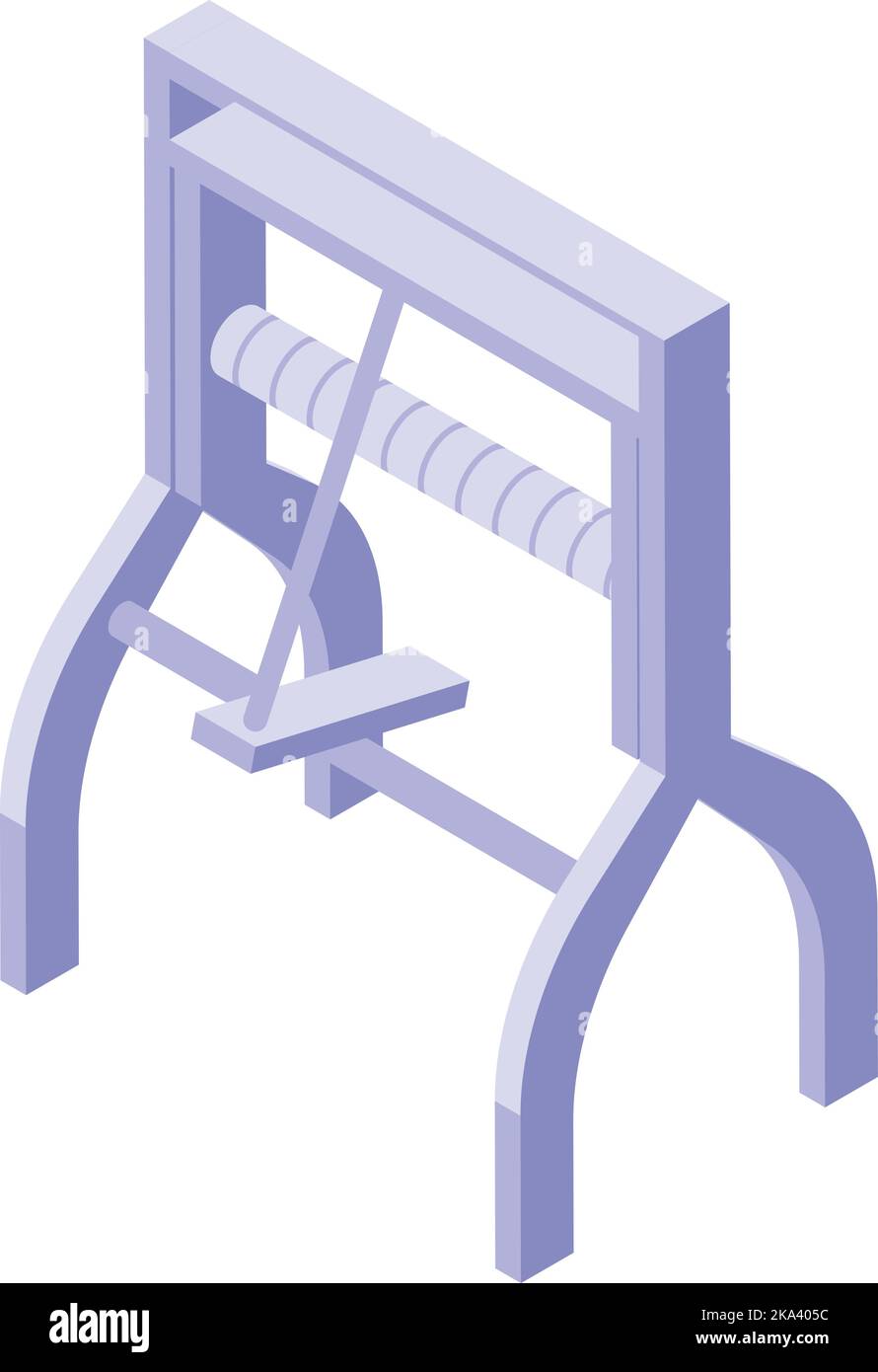 Drill equipment icon isometric vector. Rig machine. Drilling work Stock ...
