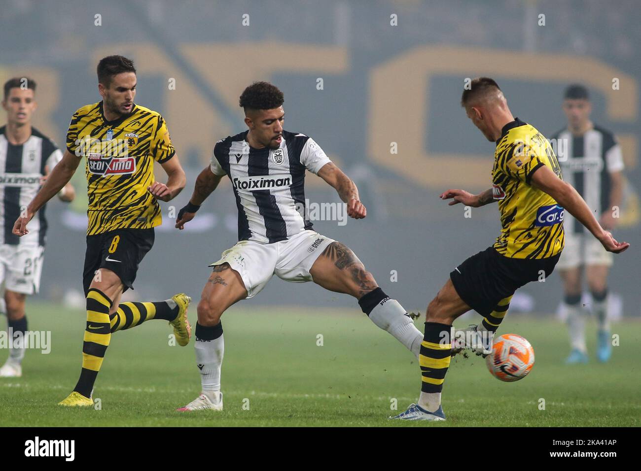 Athens, Greece. 30th Oct, 2022. PAOK FC player Douglas Augusto (Miidle