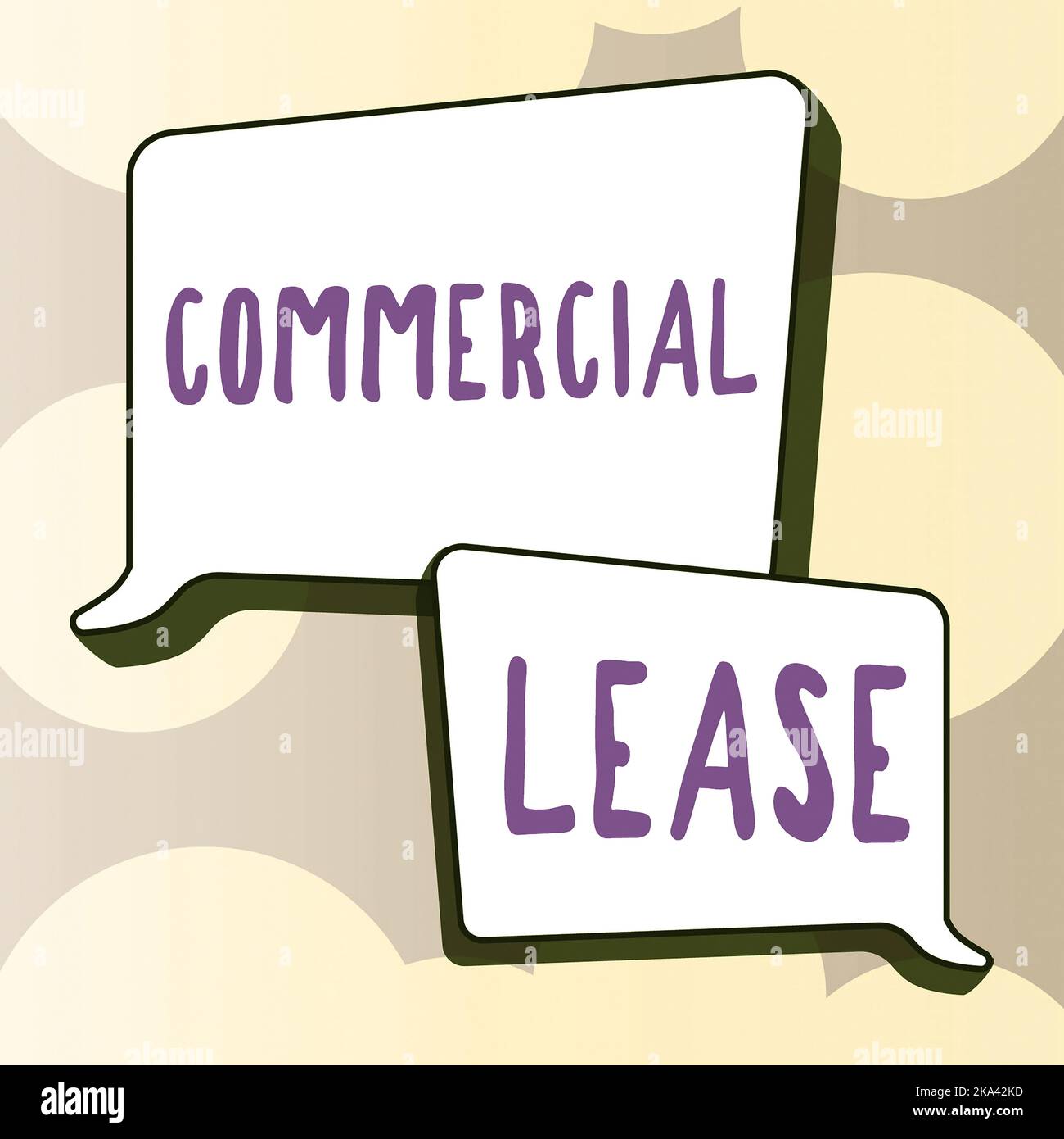 Inspiration showing sign Commercial Lease, Word for study of both ...