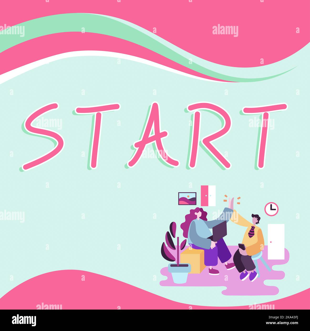 Text caption presenting Start, Conceptual photo be reckoned from a ...