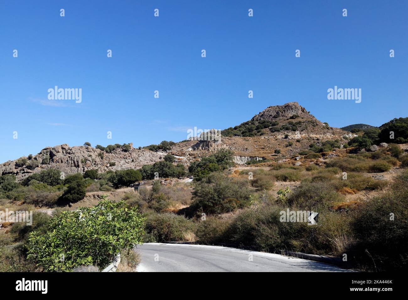 Lesbos views, October 2022. early autumn. cym Stock Photo