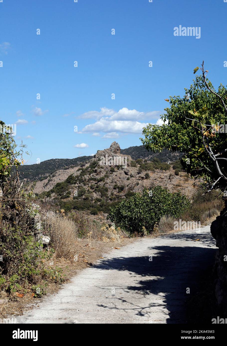 Lesbos views, October 2022. early autumn. cym Stock Photo