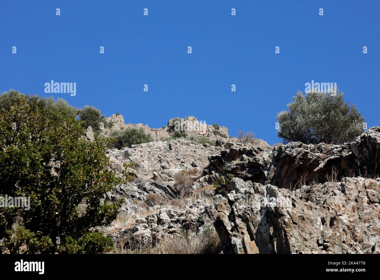 Lesbos views, October 2022. early autumn. cym Stock Photo