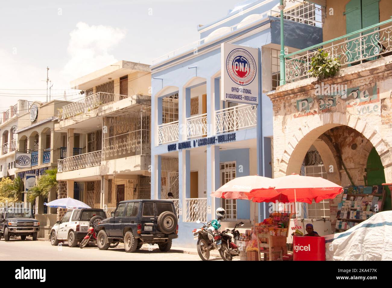 Street scene, Jacmel, Haiti. Jacmel is a large town on the south coast
