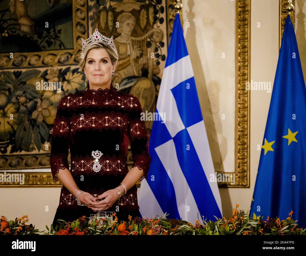 2022-10-31 20:19:54 ATHENS - Queen Maxima prior to the state banquet in ...